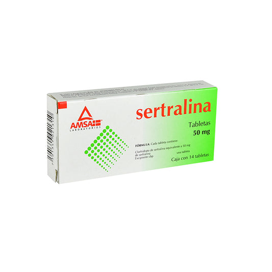 SERTRALINA 50MG TAB C14  AMSA 80