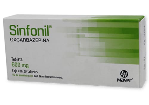 SINFONIL 600MG C20 TABS OXCARBAZEPINA   MAVER