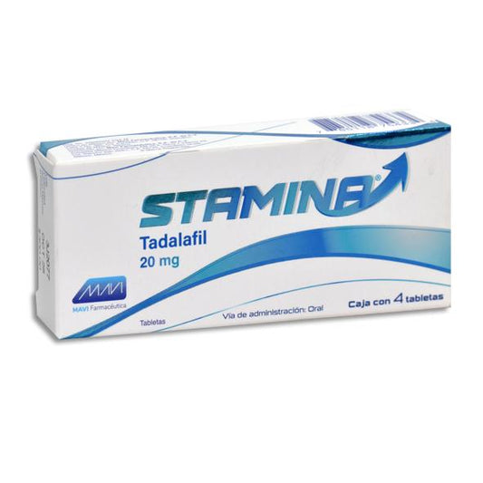STAMINA 20MG C/4 TABS TADALAFIL MAVI