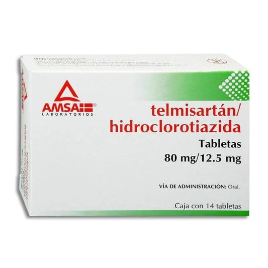 TELMISARTAN HIDROCLOROTIAZIDA 80 12 5 C14 AMSA
