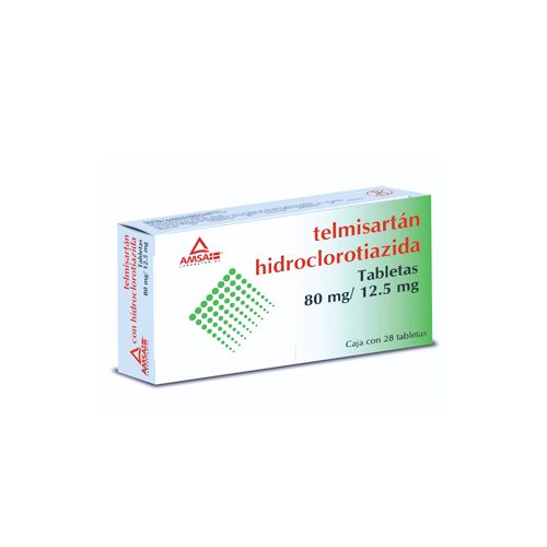 TELMISARTAN/HIDROCLORO 80MG/25MG C/28 TAB AMSA