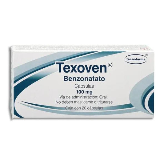 TEXOVEN CAP  100MG C 20   BENZONATATO   TECNOFARMA