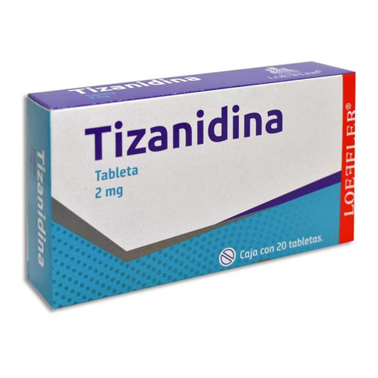 TIZANIDINA TABLETA 2MG C 20 TAB SIRDALUD LOEFFLER