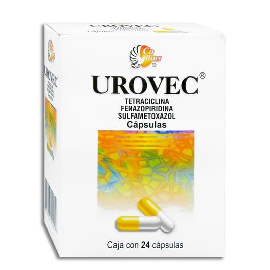 UROVEC C24 CAPS TETRACICLINA FENAZOP SULFAMET COLLINS