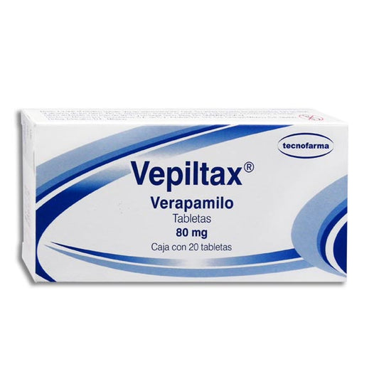 VEPILTAX 80MG C20 TABS VERAPAMILO TECNOFARMA