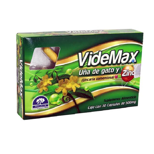 VIDEMAX 30 CAPS 500MG