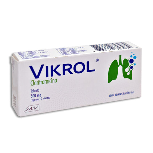 VIKROL 500MG C10 TABS CLARITROMICINA MAVI