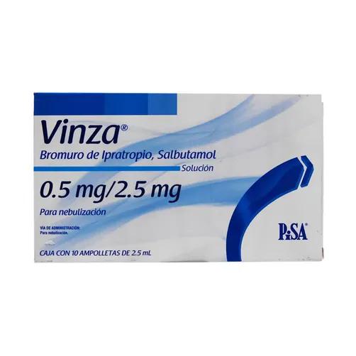 VINZA SOL 10AMP PARA NEB 0.5/2.5MG/2.5 M