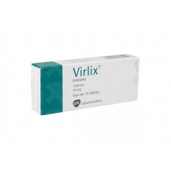 VIRLIX CETIRIZINA TAB 10 MG C 10