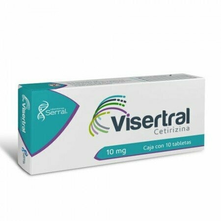 VISERTRAL 10MG C10 TABS CETIRIZINA  SERRAL