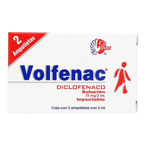 VOLFENAC 75MG 3ML C 2 AMP DICLOFENACO COLLINS