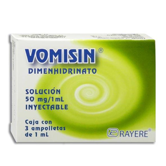 VOMISIN INY  50 MG  CAJA C/3 AMP  C/1 ML