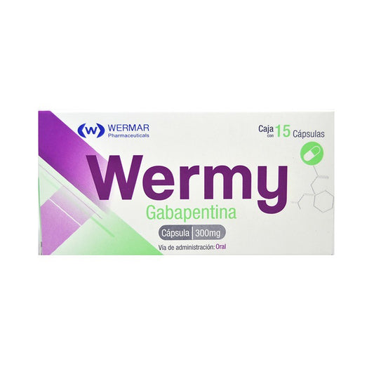 WERMY CAP 300MG C15 GABAPENTINA  128 WERMAR