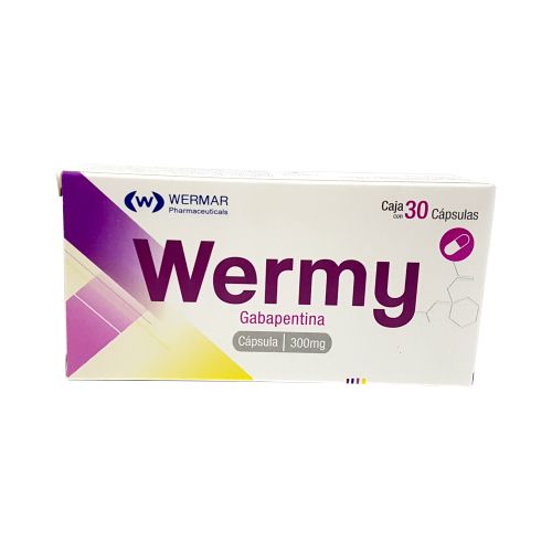WERMY 300MG C30 CAPS GABAPENTINA WERMAR   128