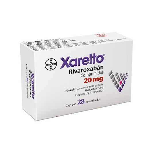 XARELTO 20 MG C 28 RIVAROXABAN