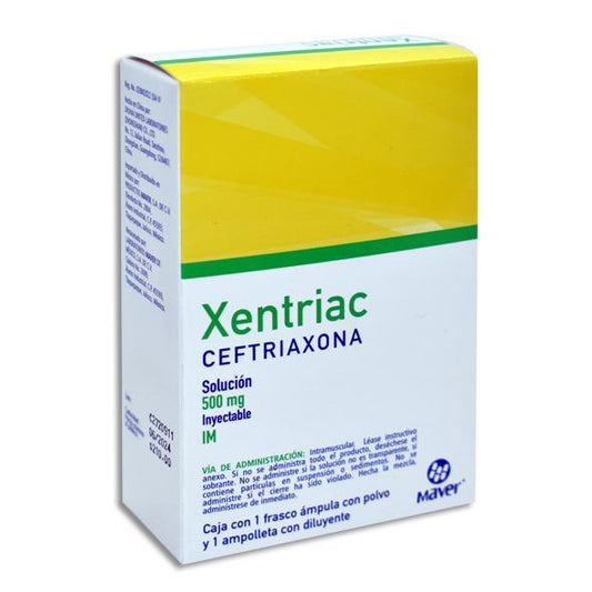 XENTRIAC 500MG IM CEFTRIAXONA MAVER  JUNIO 25