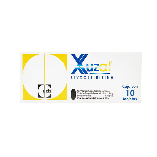 XUZAL 10 TABLETAS 5 MG