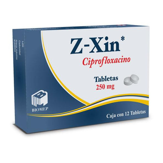 Z-XIN TAB  250 MG  CAJA C/12