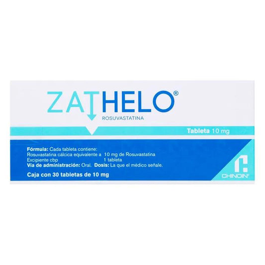 ZATHELO 10MG C30 ROSUVASTATINA
