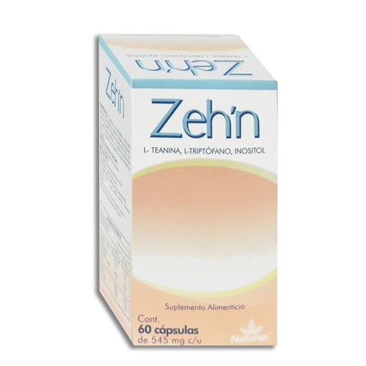 ZEH´N CAP  545 MG  CAJA C/FCO  C/60 (L-TEANINA,L-TRIPTOFANO,INOSITOL)