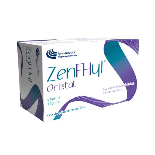 ZENFHYL CAP  120 MG  CAJA C/42 (ORLISTAT)