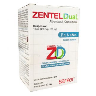 ZENTEL DUAL SUSP ALBENDAZOL QUINFAMIDA SANFER SEPTIEMBRE 25