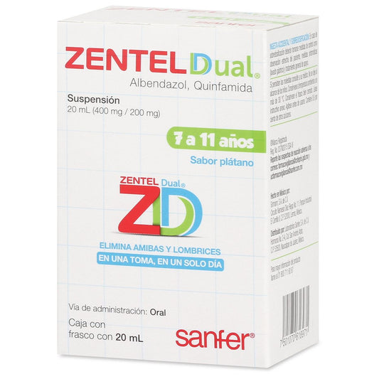 ZENTEL DUAL SUSP INF 400/200MG 20ML