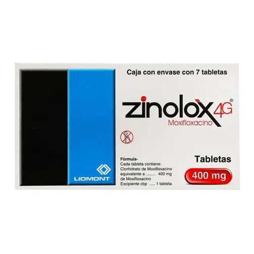 ZINOLOX4G TAB  400 MG  CAJA C/7