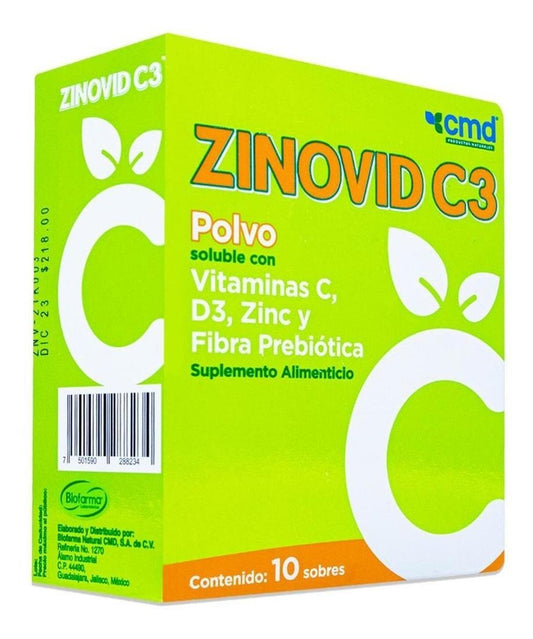 ZINOVID C3 10 SOBRES 1.35/65/0.68 G
