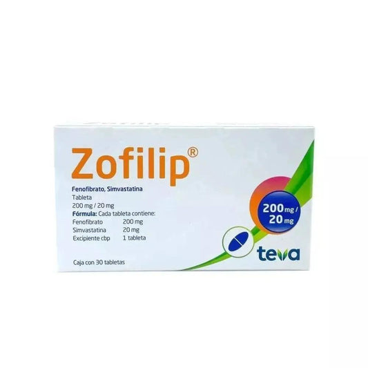 ZOFILIP TAB  200/20 MG  CAJA C/30