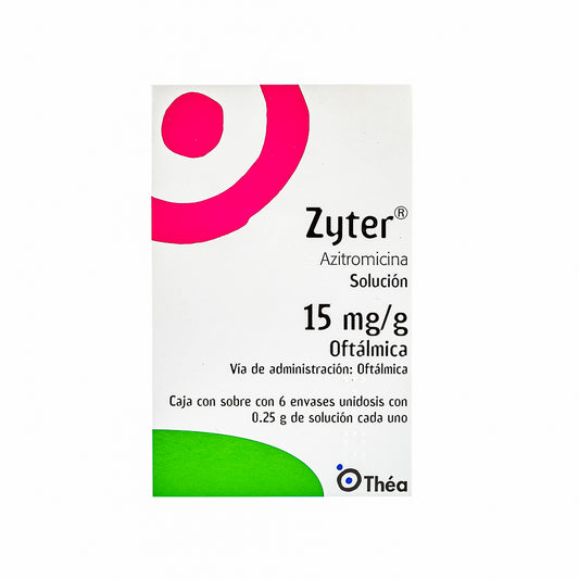 ZYTER SOL OFT 15MG/G UNID C6  ABRIL 25