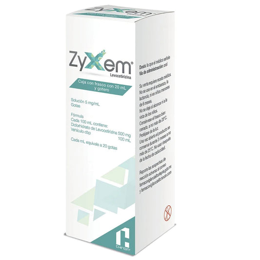 ZYXEM 5MG GTS 20ML LEVOCETIRIZINA CHINOIN