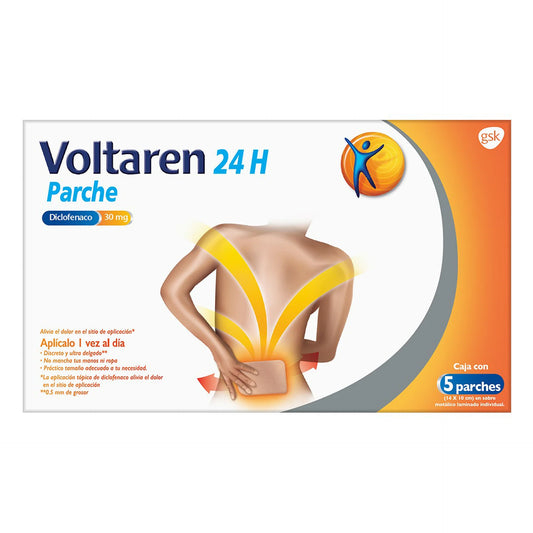 VOLTAREN 24H 5 PARCHES 30 MG
